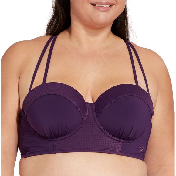 Calia Long Line Bralette Bikini Top - Picture 1 of 6